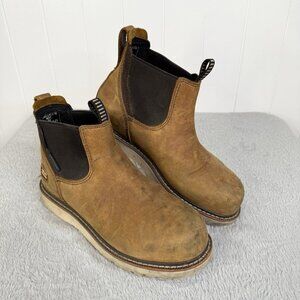 Ariat Womens Rebar Wedge Chelsea Waterproof Work Boot Size 8B Construction Boot